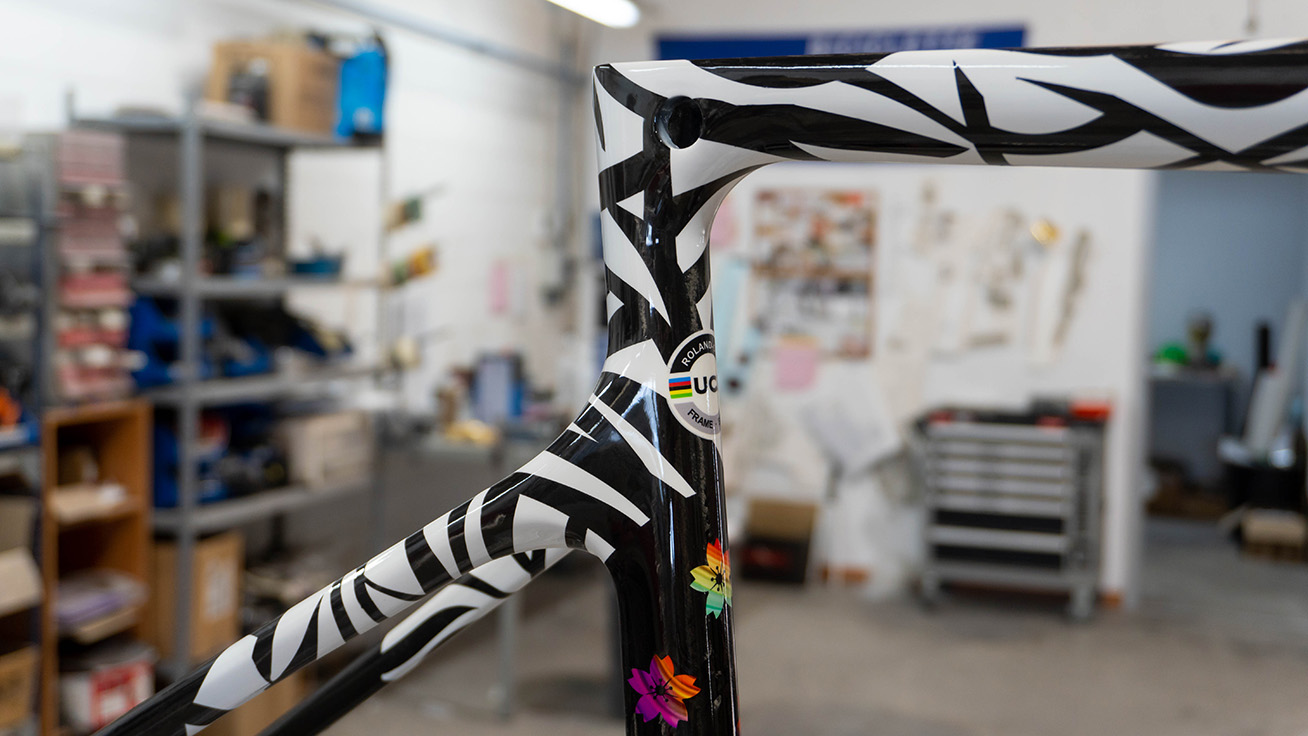 Bike frame art sale