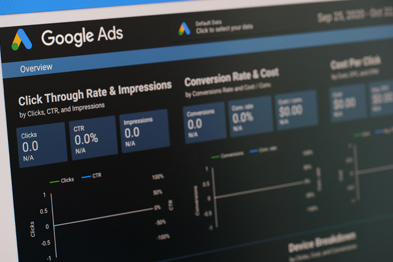 Captura de pantalla de Google Ads  